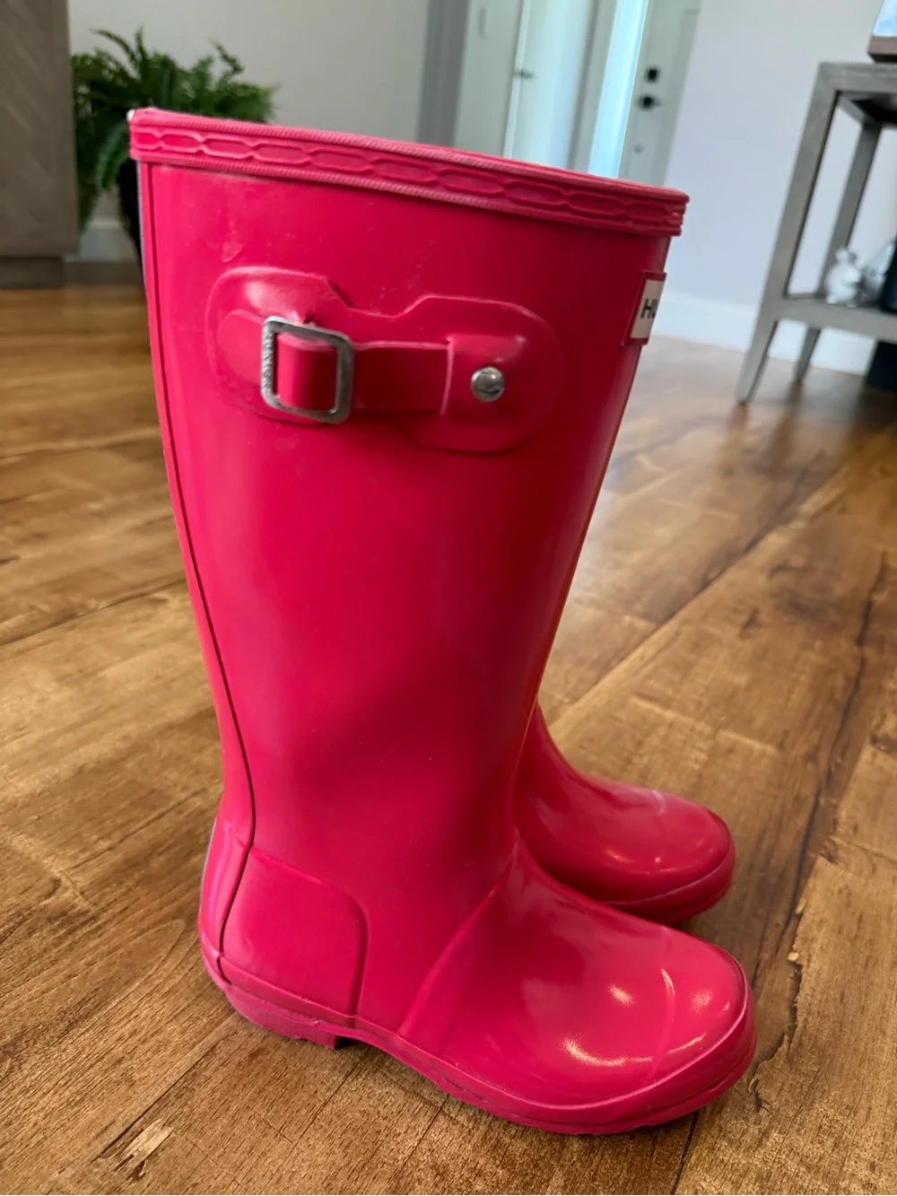 Hunter Big Kids Original Rain Boots - Bright Pink